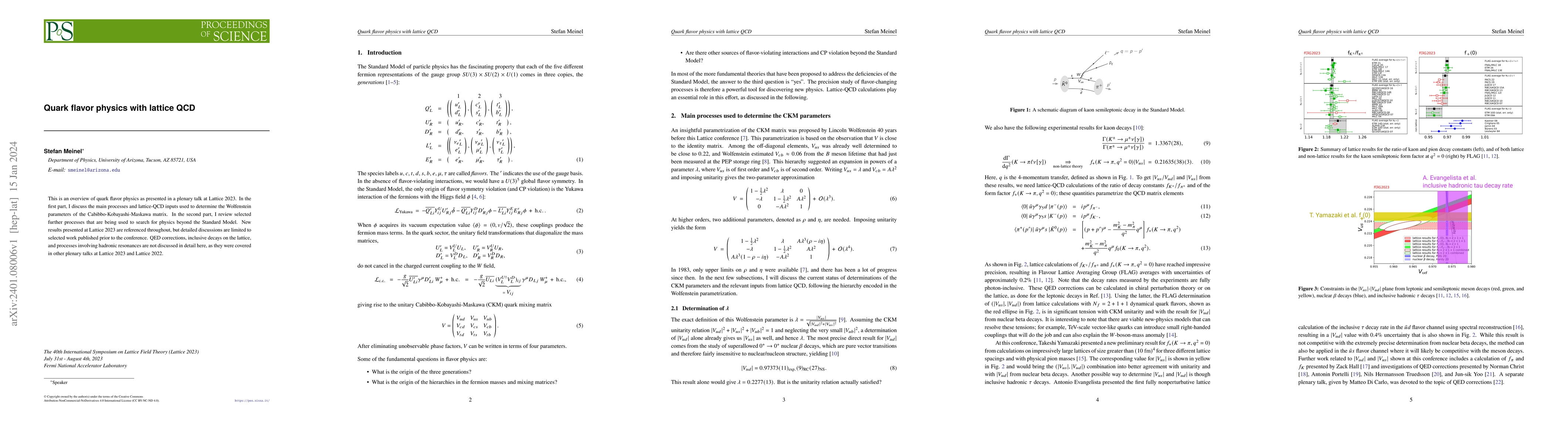 Thumbnail for Quark flavor physics with lattice QCD