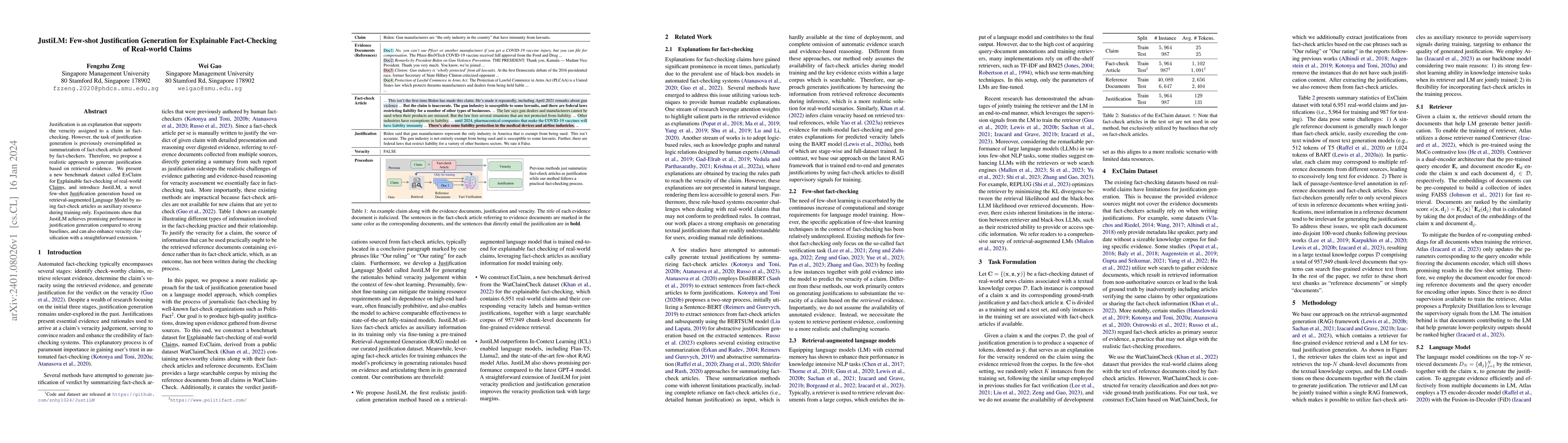 Thumbnail for JustiLM: Few-shot Justification Generation for Explainable Fact-Checking
  of Real-world Claims