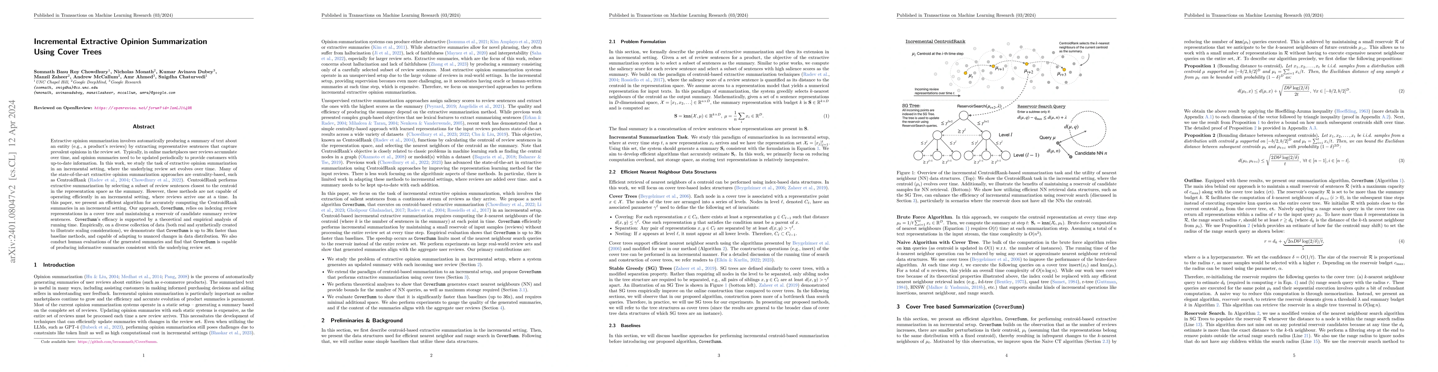 Thumbnail for Incremental Extractive Opinion Summarization Using Cover Trees