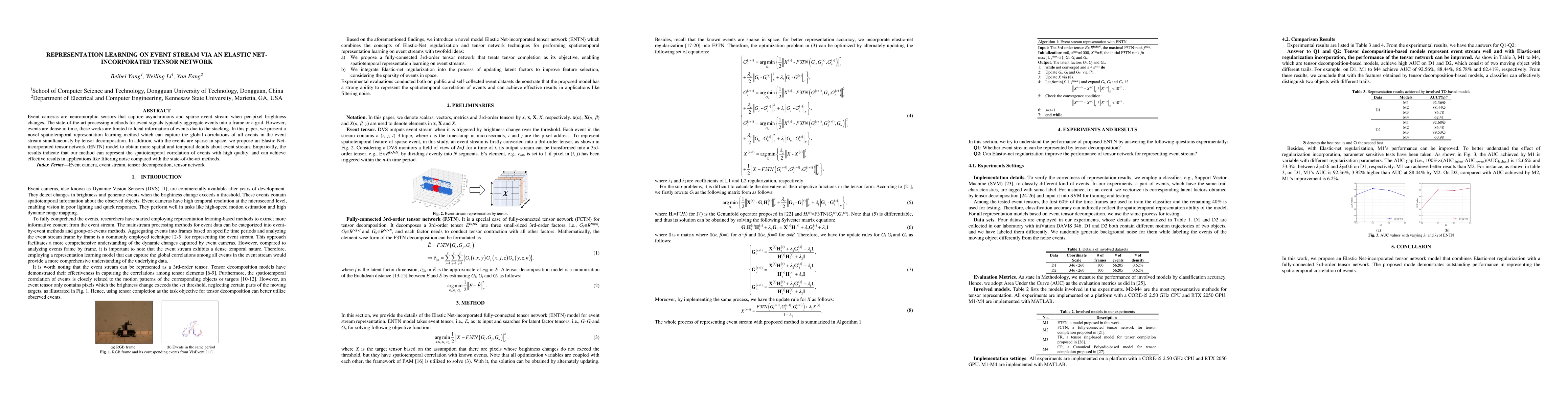 Thumbnail for Representation Learning on Event Stream via an Elastic Net-incorporated
  Tensor Network