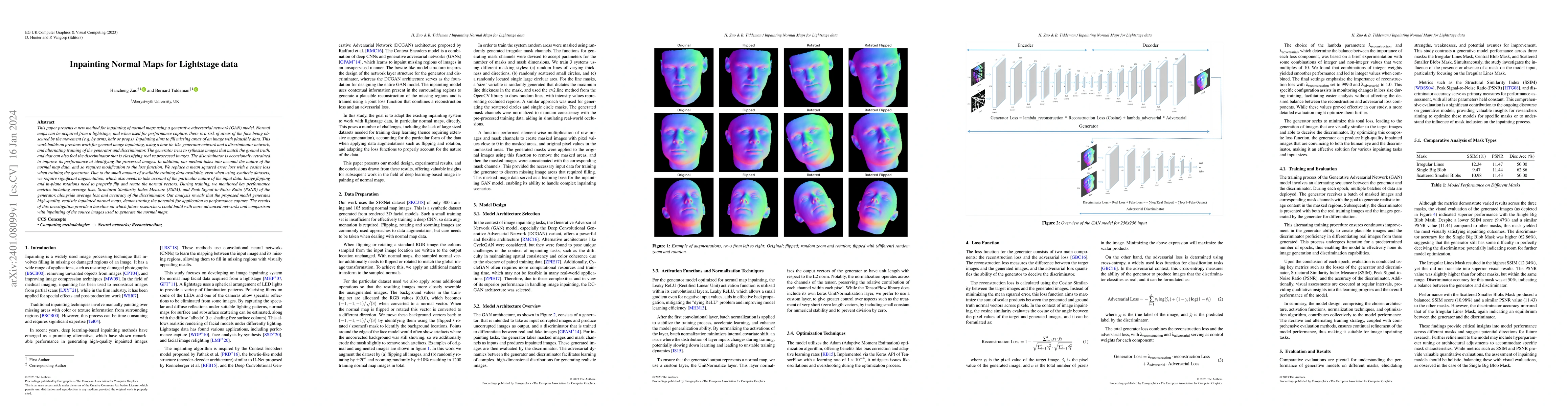 Thumbnail for Inpainting Normal Maps for Lightstage data
