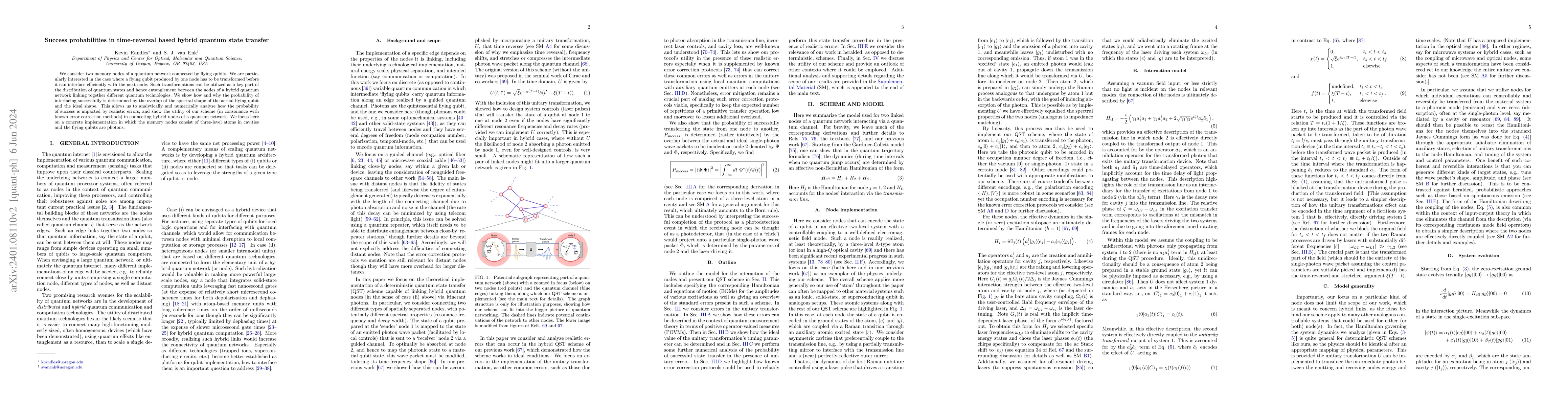 Thumbnail for Success probabilities in time-reversal based hybrid quantum state
  transfer
