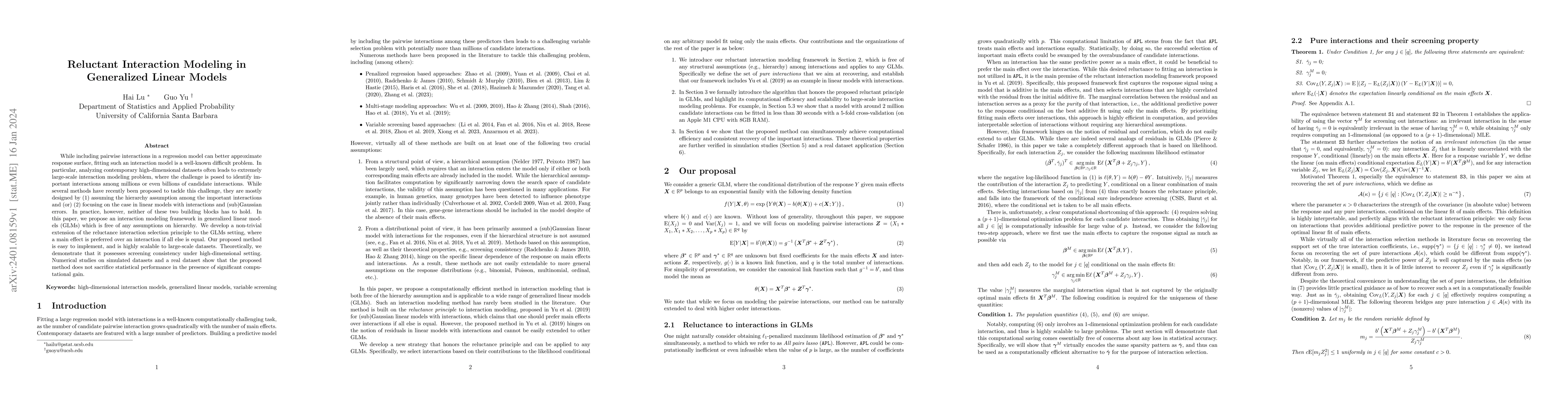 Thumbnail for Reluctant Interaction Modeling in Generalized Linear Models