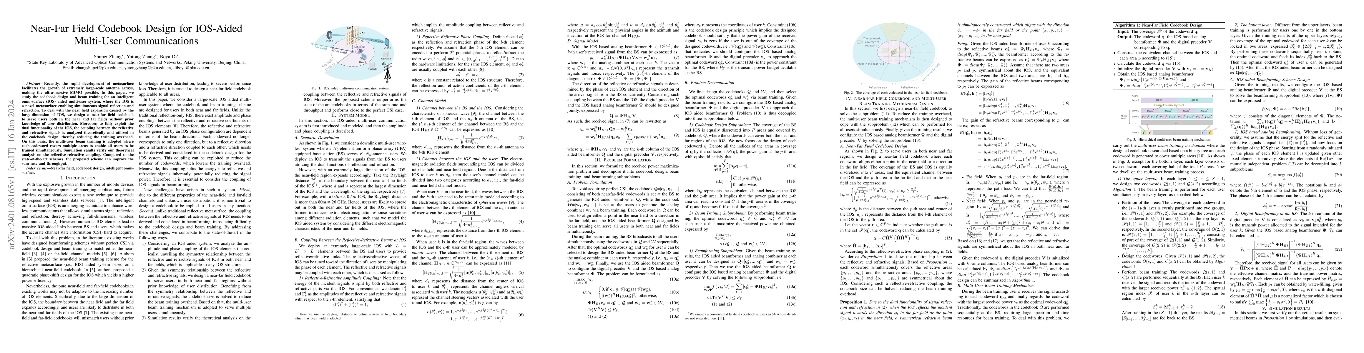 Thumbnail for Near-Far Field Codebook Design for IOS-Aided Multi-User Communications
