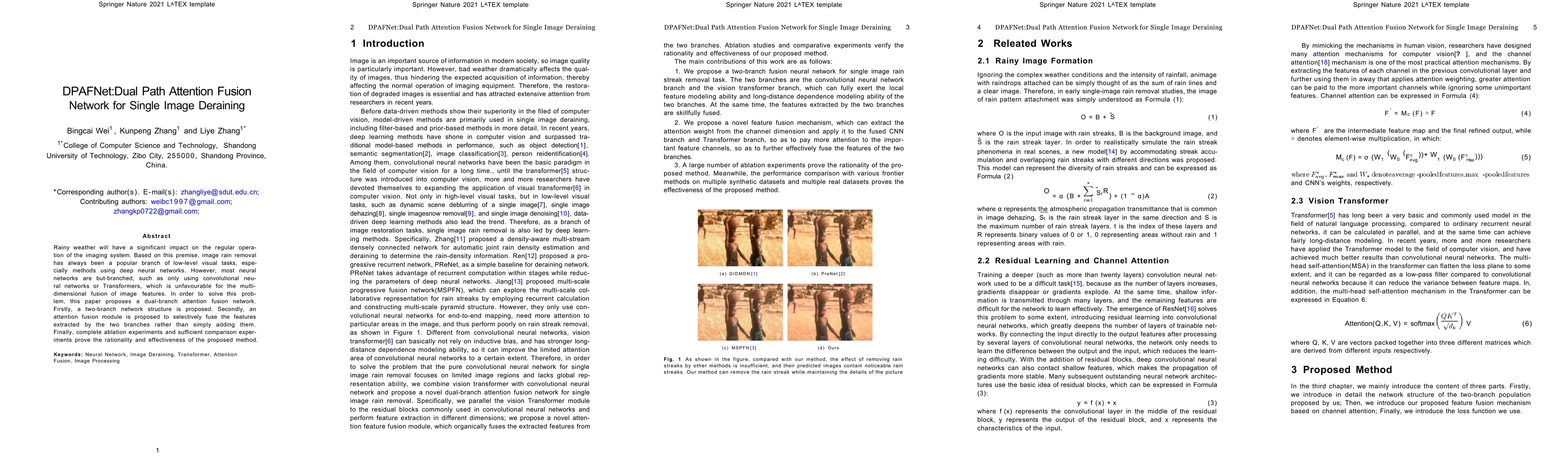 Thumbnail for DPAFNet:Dual Path Attention Fusion Network for Single Image Deraining
