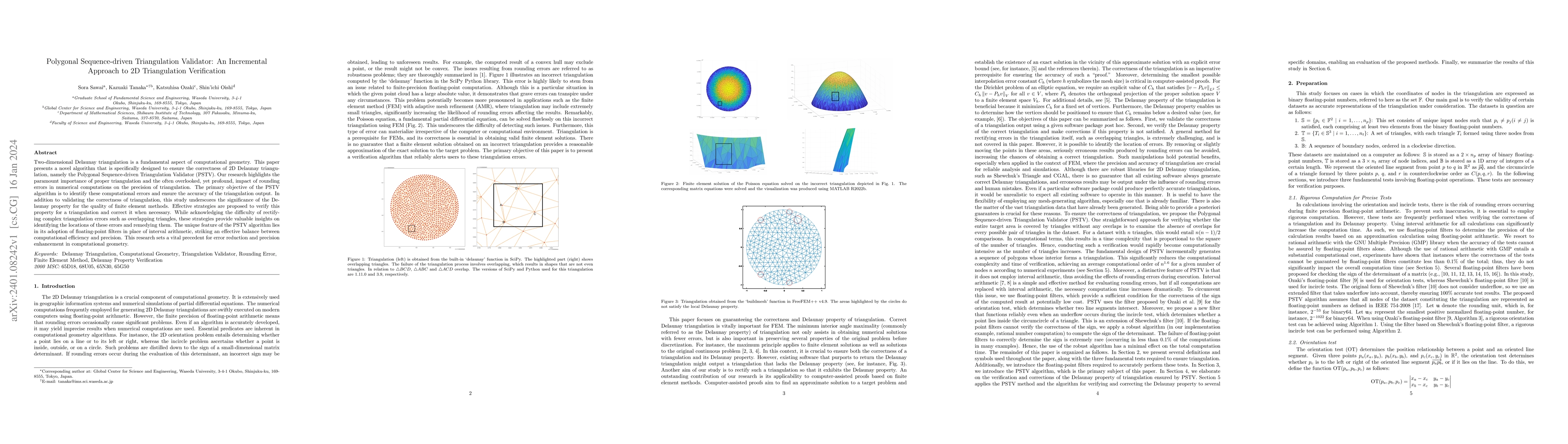 Thumbnail for Polygonal Sequence-driven Triangulation Validator: An Incremental
  Approach to 2D Triangulation Verification