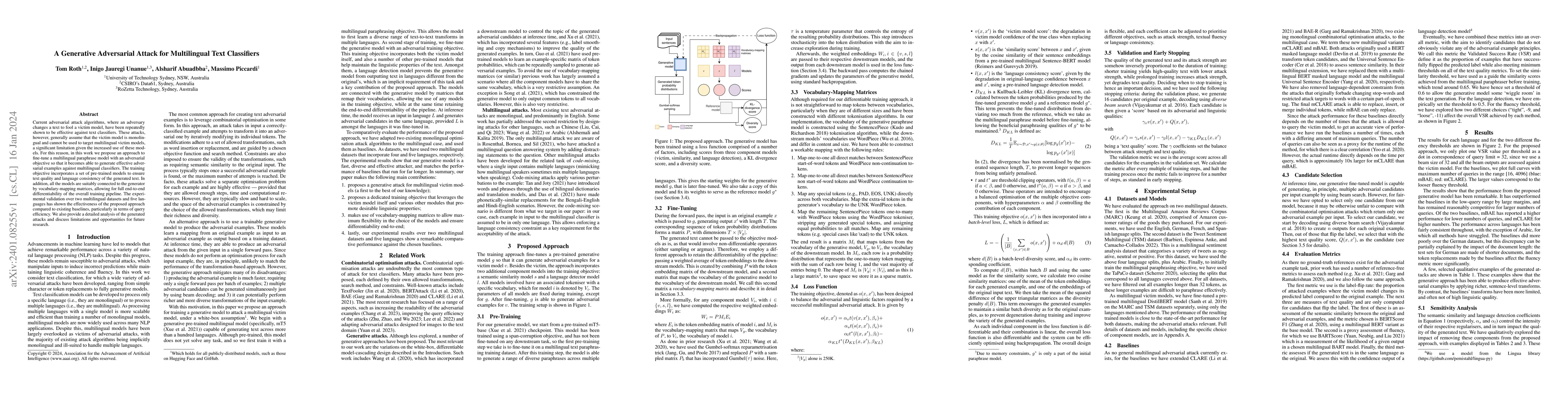 Thumbnail for A Generative Adversarial Attack for Multilingual Text Classifiers