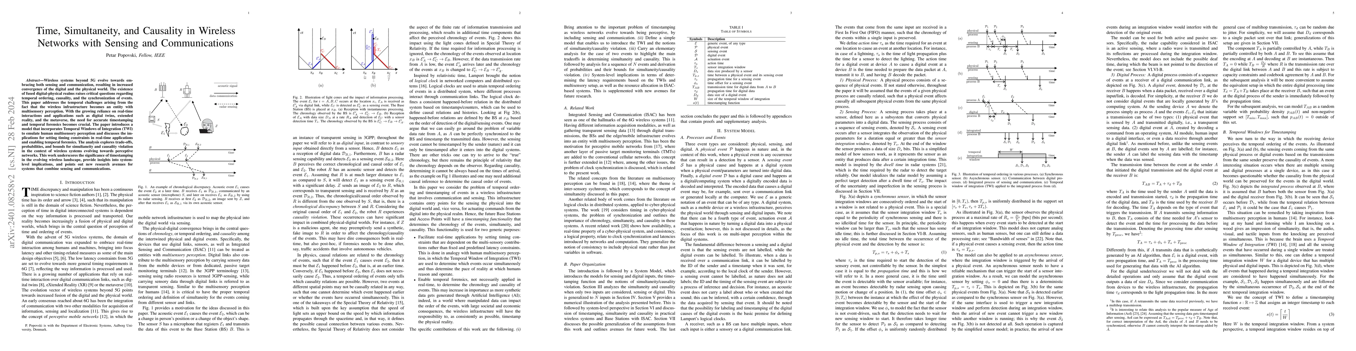 Thumbnail for Time, Simultaneity, and Causality in Wireless Networks with Sensing and
  Communications