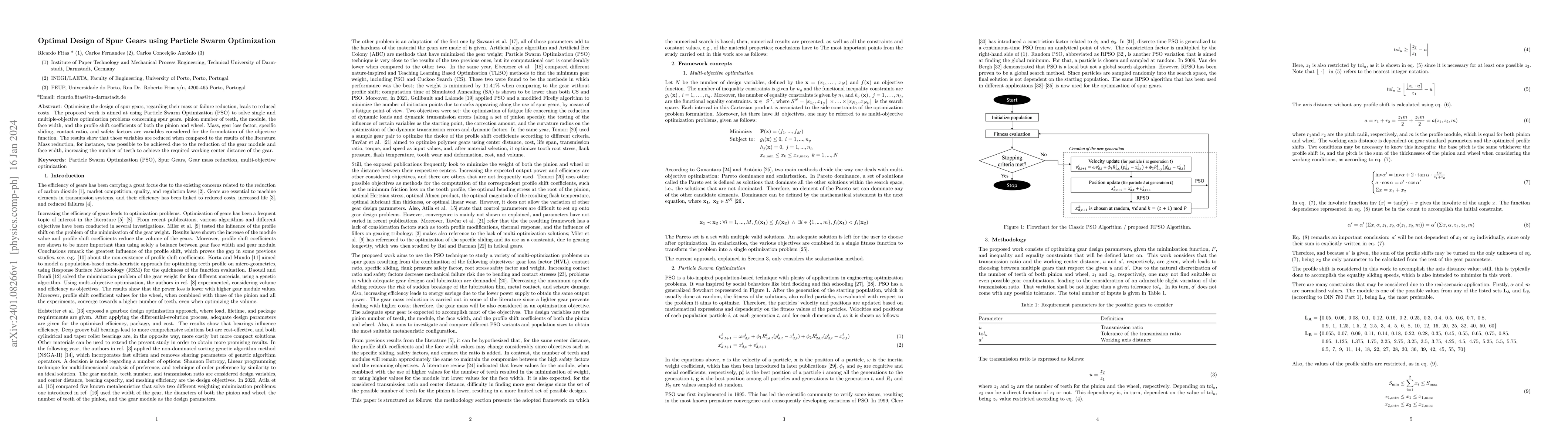 Thumbnail for Optimal Design of Spur Gears using Particle Swarm Optimization