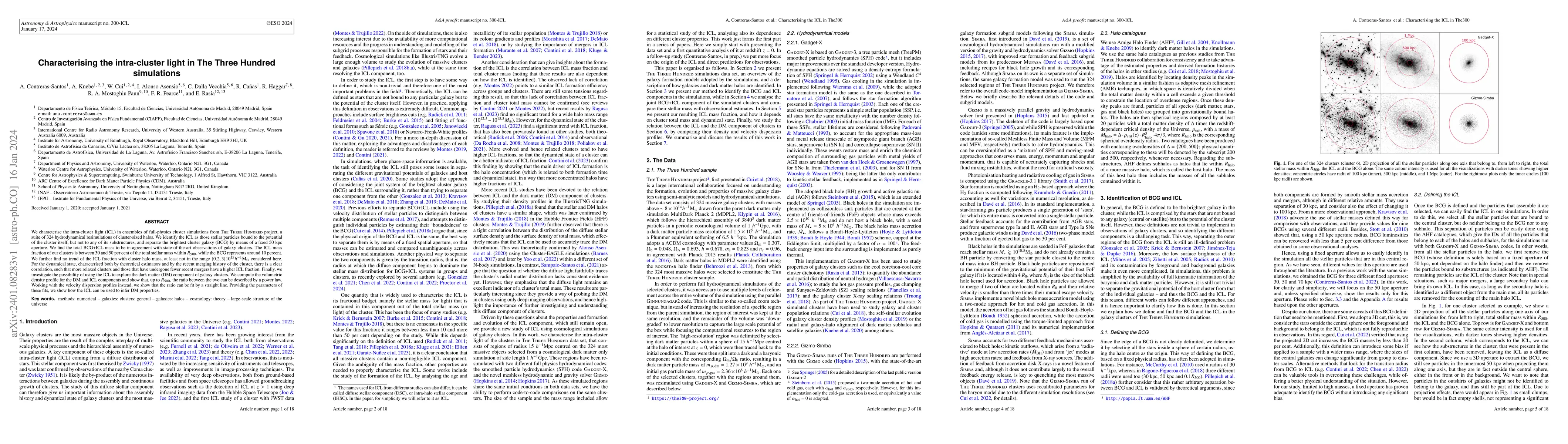 Thumbnail for Characterising the intra-cluster light in The Three Hundred simulations