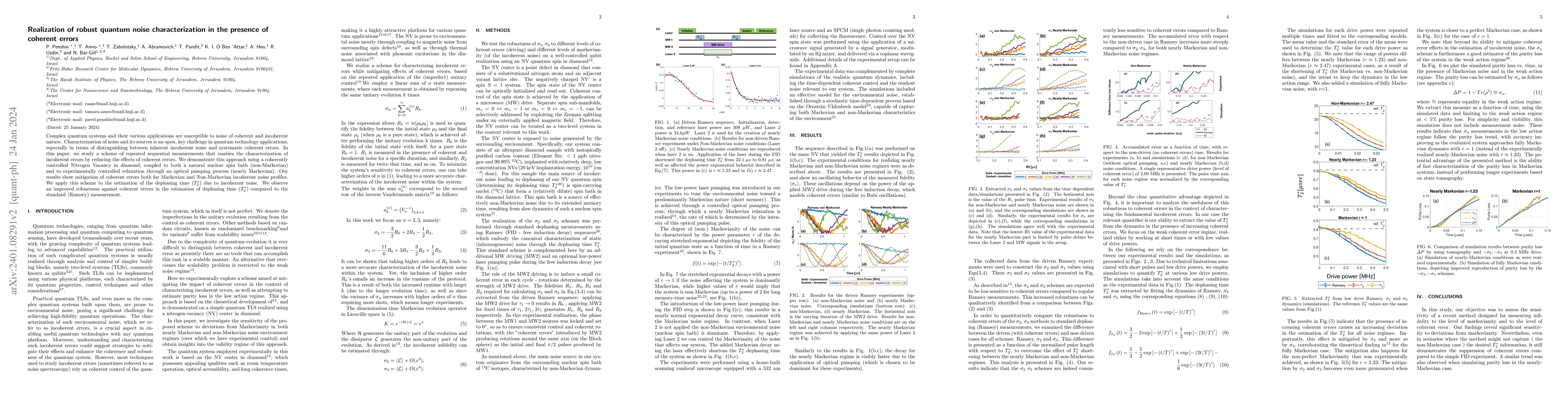 Thumbnail for Realization of robust quantum noise characterization in the presence of
  coherent errors