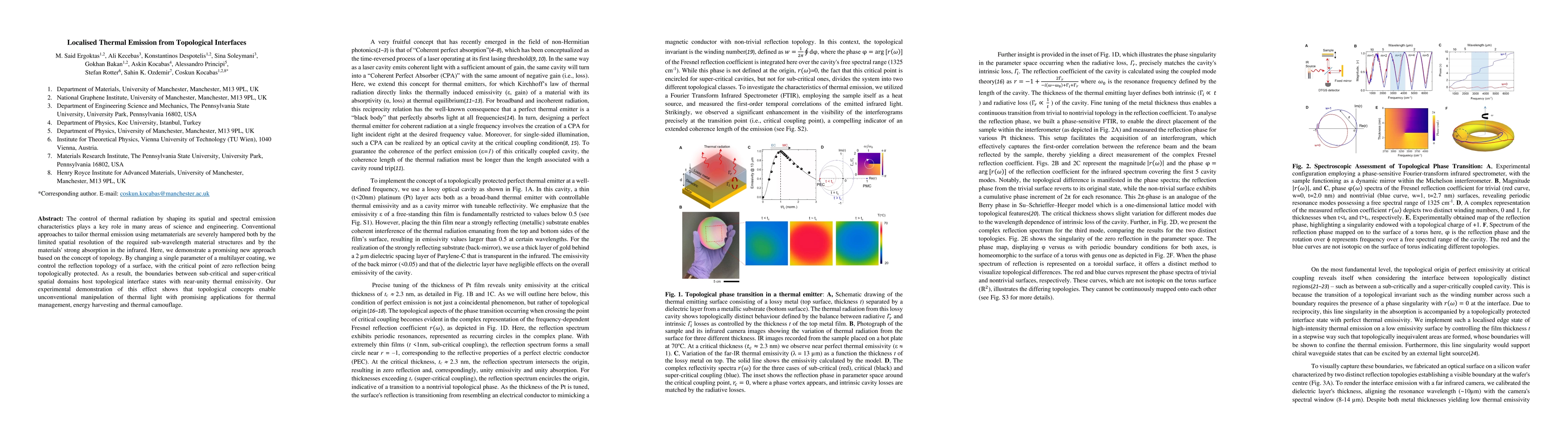 Thumbnail for Localised Thermal Emission from Topological Interfaces