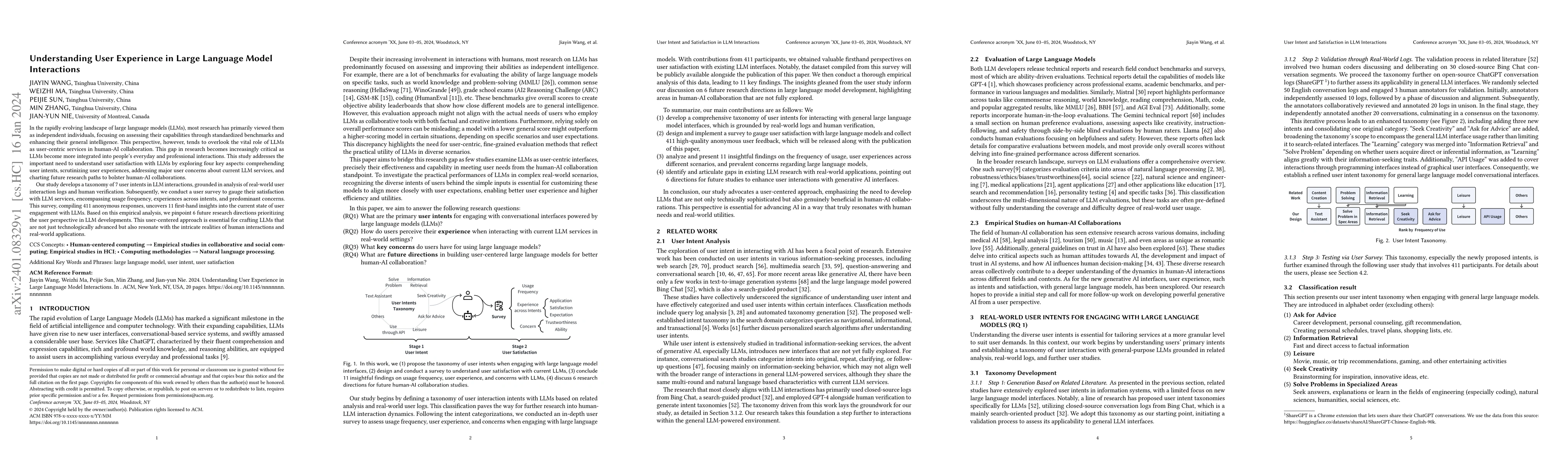 Thumbnail for Understanding User Experience in Large Language Model Interactions
