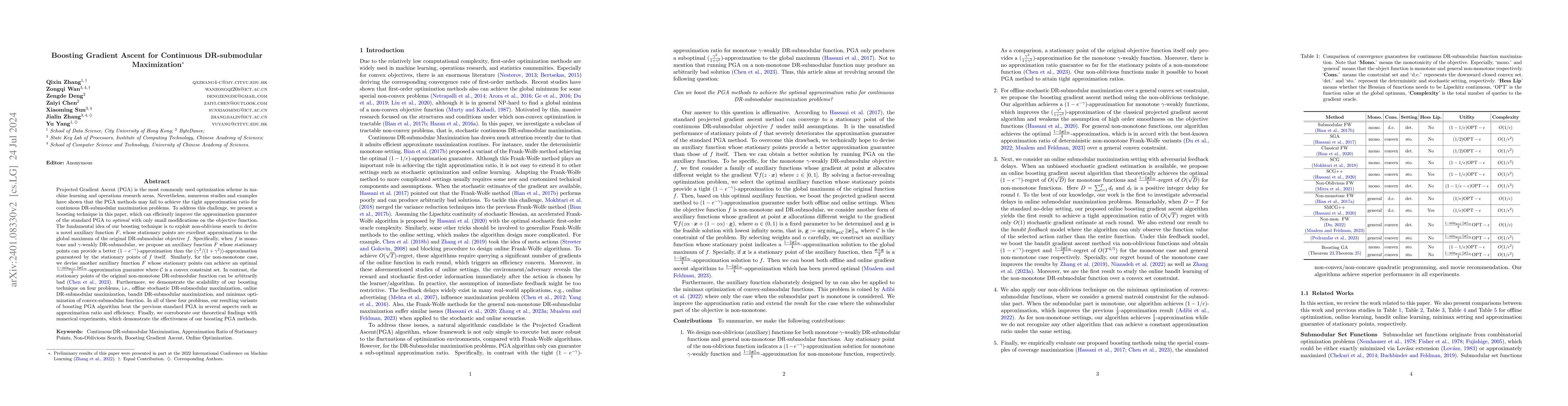 Thumbnail for Boosting Gradient Ascent for Continuous DR-submodular Maximization