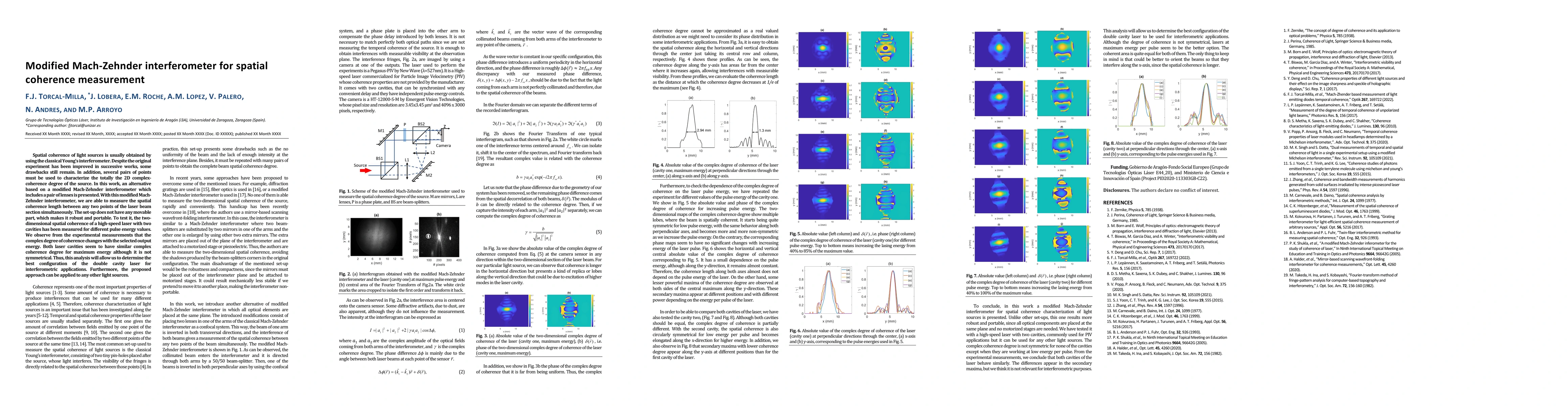 Thumbnail for Modified Mach Zehnder interferometer for spatial coherence measurement