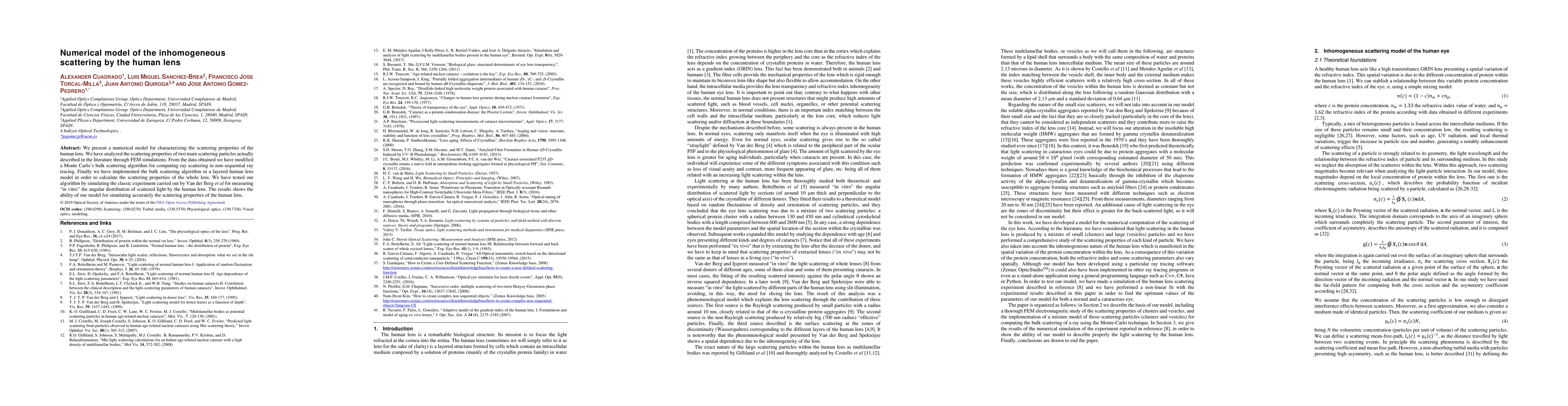 Thumbnail for Numerical model of the inhomogeneous scattering by the human lens