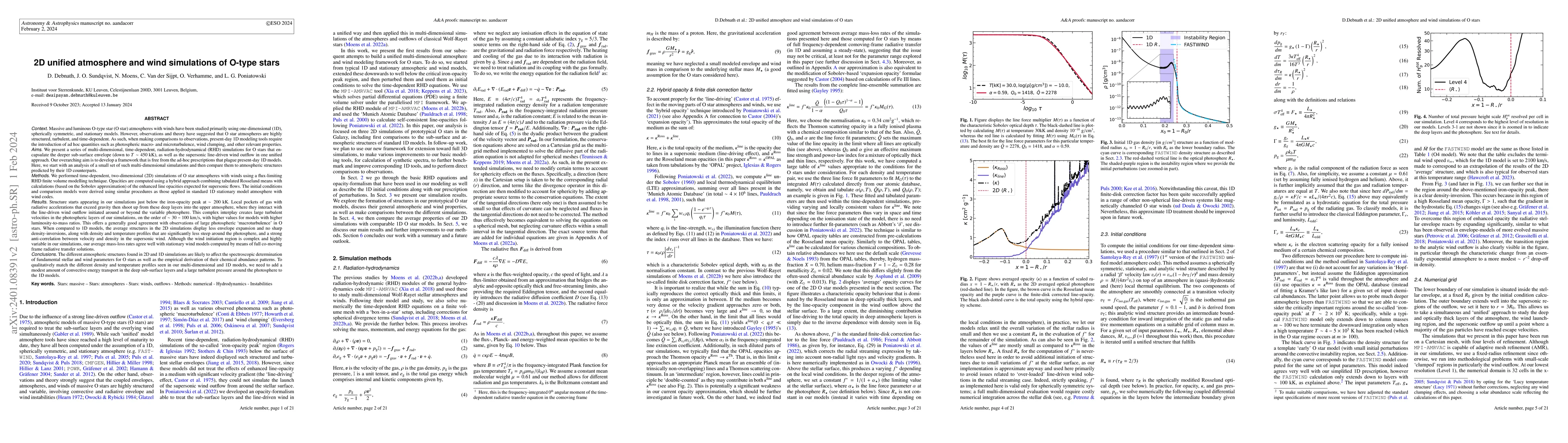 Thumbnail for 2D unified atmosphere and wind simulations of O-type stars