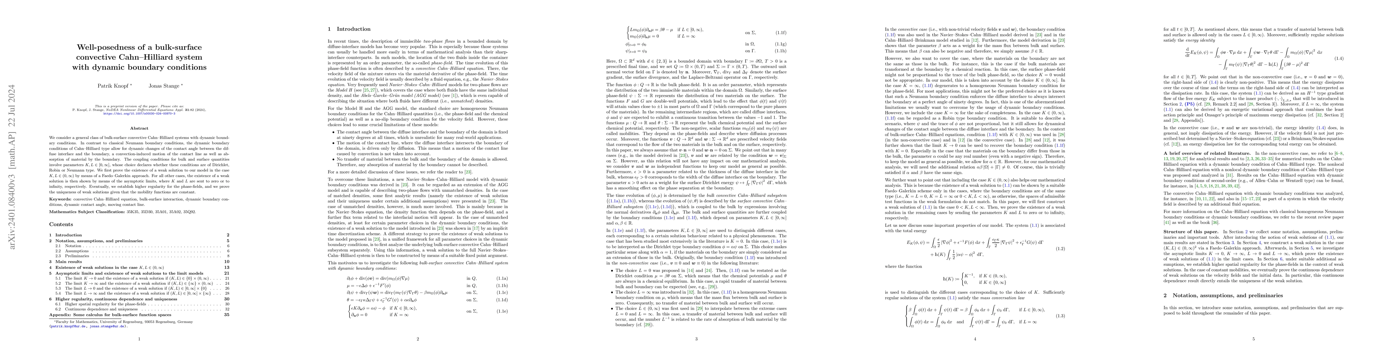 Thumbnail for Well-posedness of a bulk-surface convective Cahn--Hilliard system with
  dynamic boundary conditions