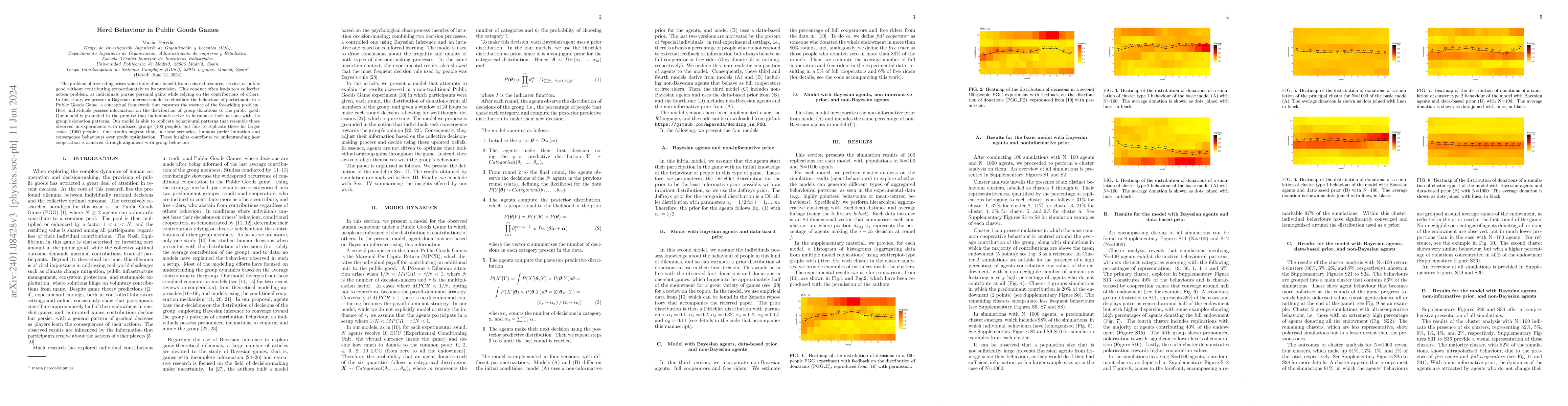 Thumbnail for Herd Behaviour in Public Goods Games