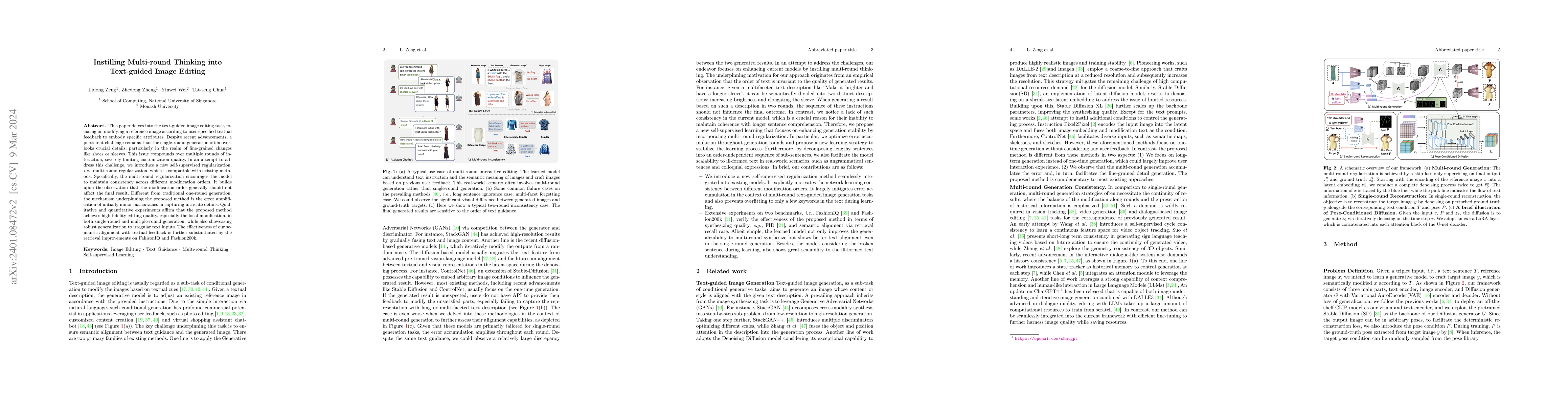 Thumbnail for Instilling Multi-round Thinking to Text-guided Image Generation