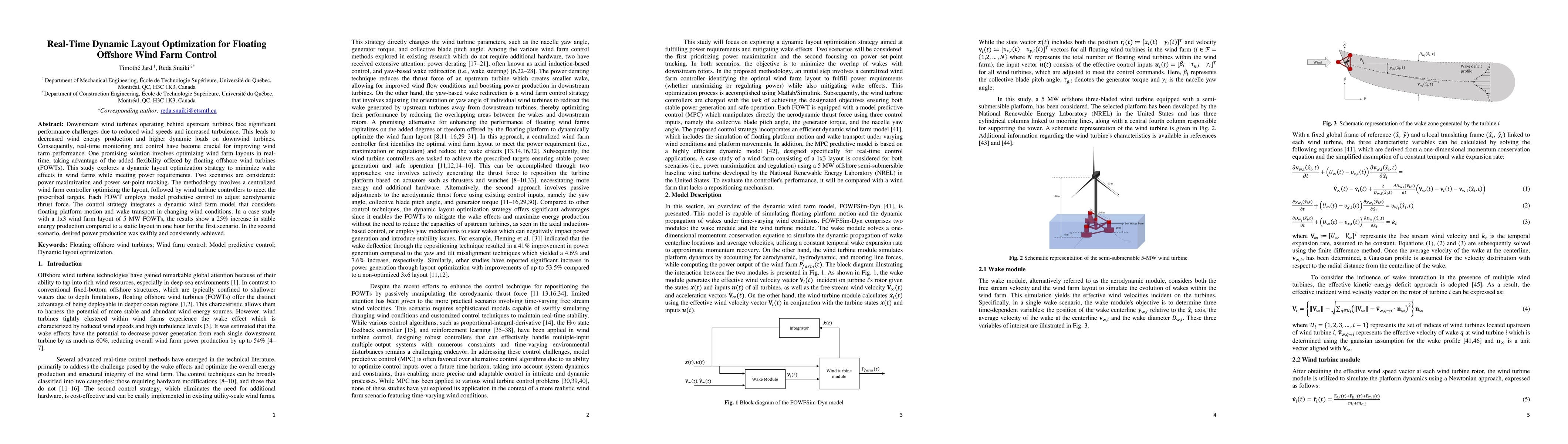 Thumbnail for Real-Time Dynamic Layout Optimization for Floating Offshore Wind Farm
  Control