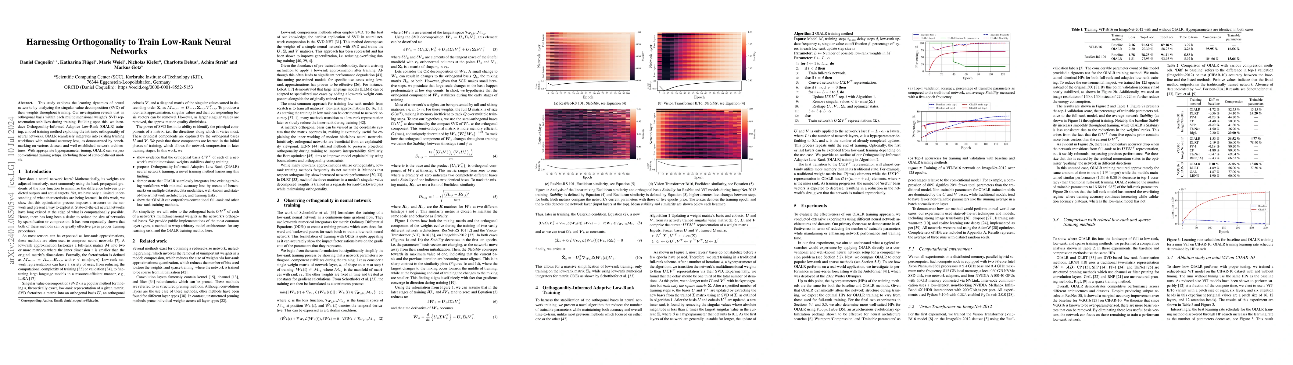 Thumbnail for Harnessing Orthogonality to Train Low-Rank Neural Networks
