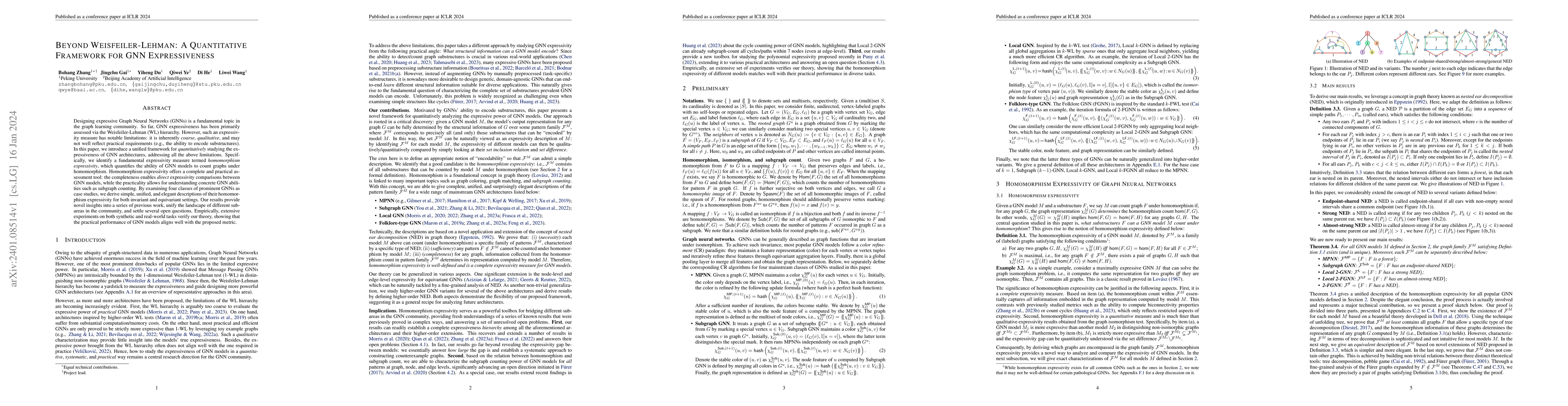 Thumbnail for Beyond Weisfeiler-Lehman: A Quantitative Framework for GNN
  Expressiveness