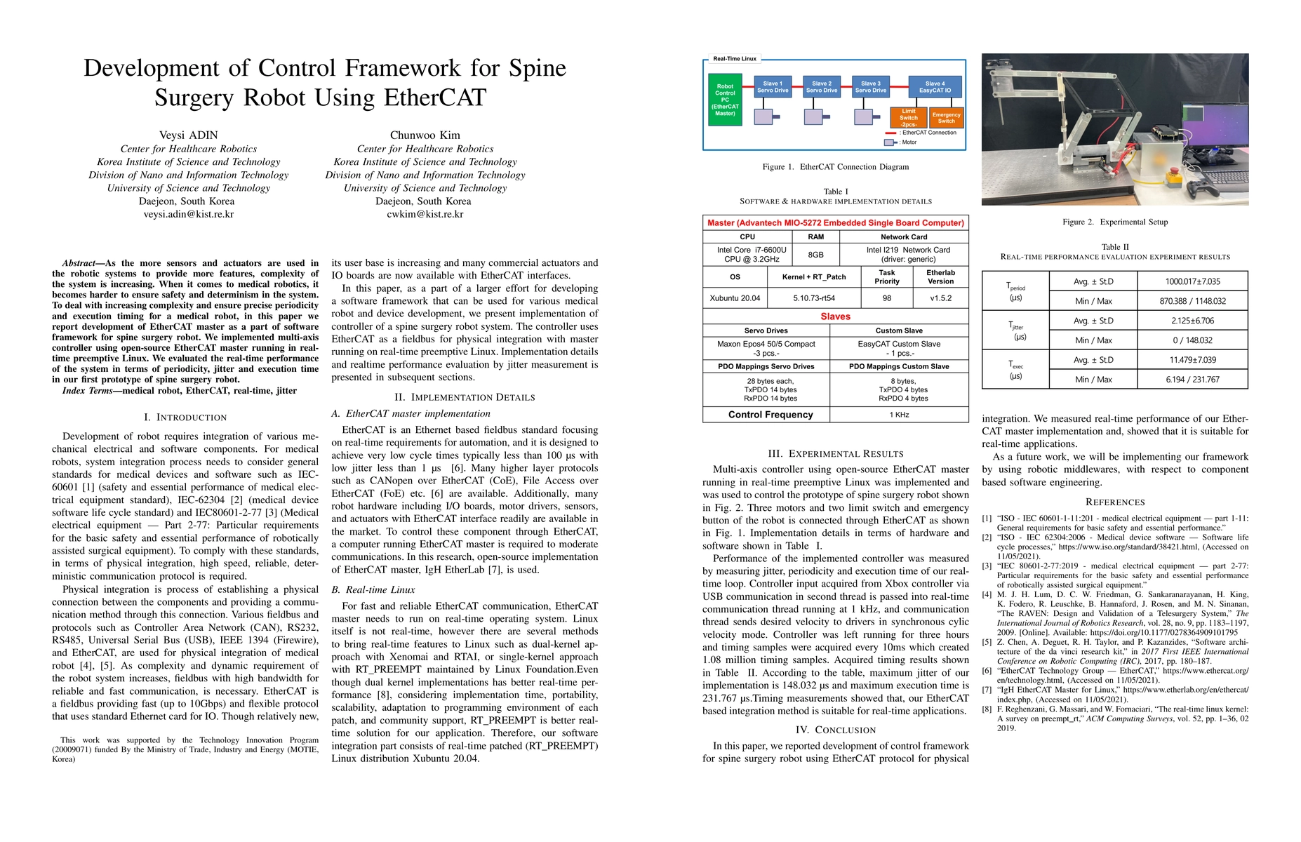 Thumbnail for Development of Control Framework for Spine Surgery Robot Using EtherCAT