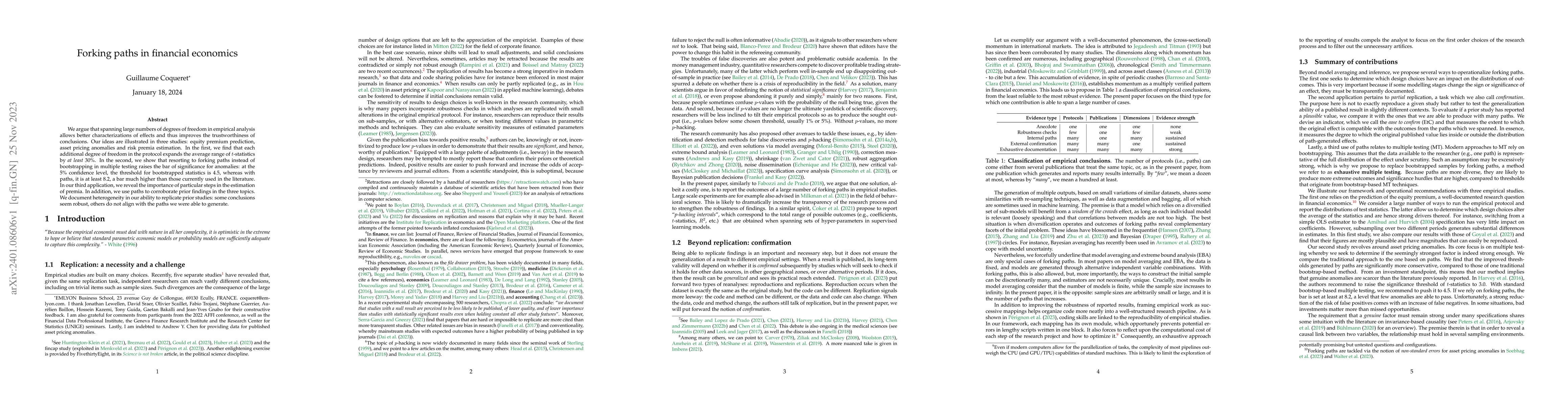 Thumbnail for Forking paths in financial economics