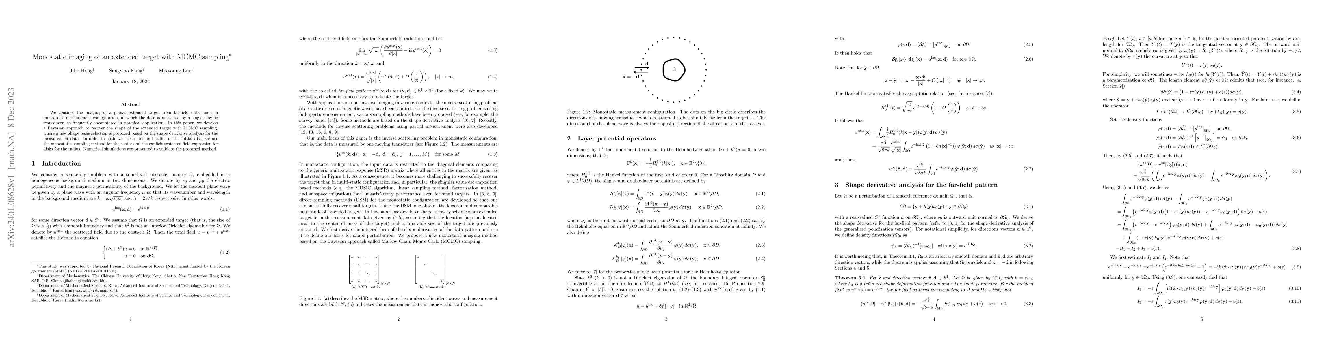 Thumbnail for Monostatic imaging of an extended target with MCMC sampling