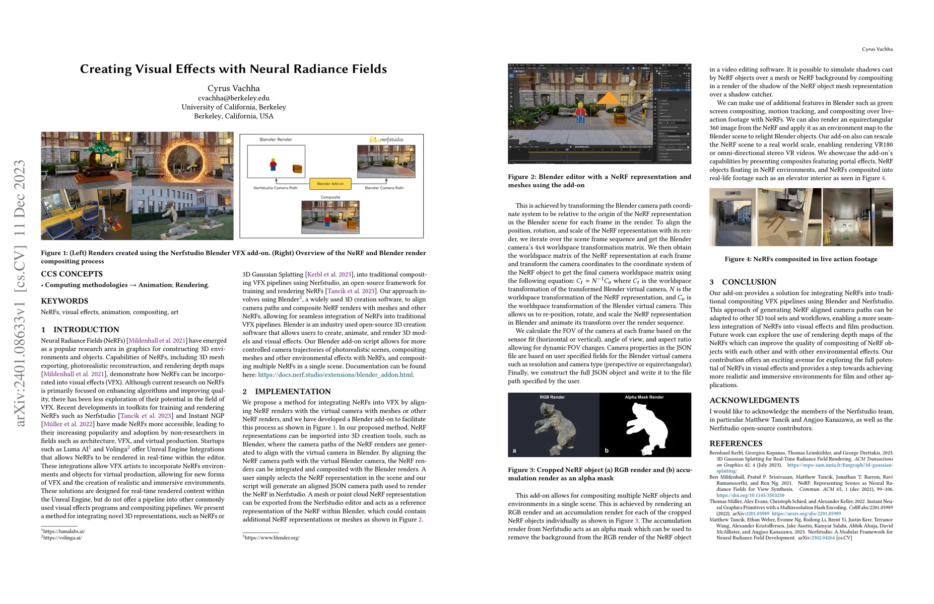 Thumbnail for Creating Visual Effects with Neural Radiance Fields