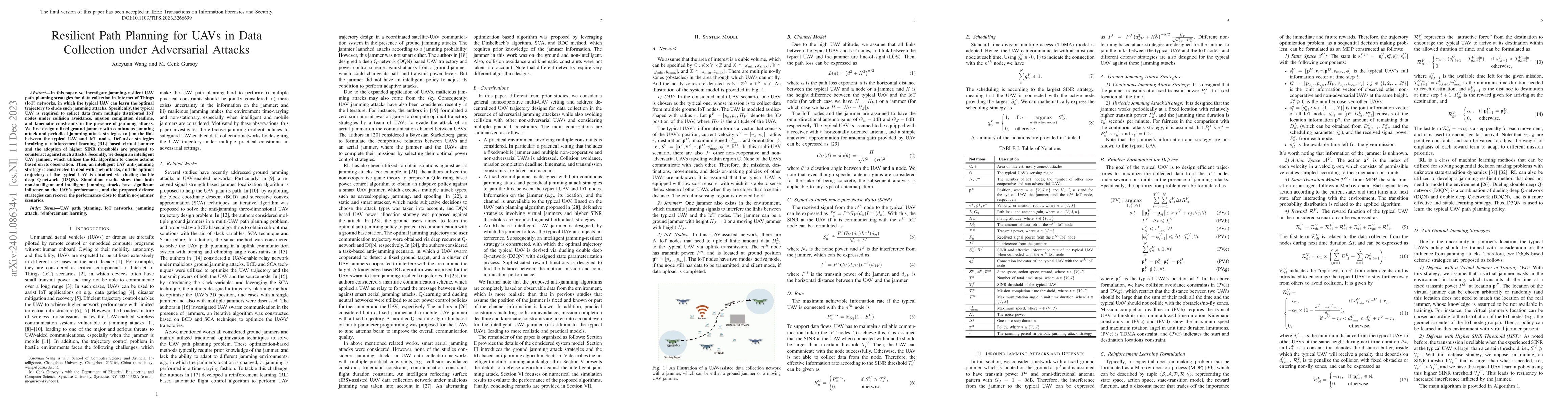 Thumbnail for Resilient Path Planning for UAVs in Data Collection under Adversarial
  Attacks