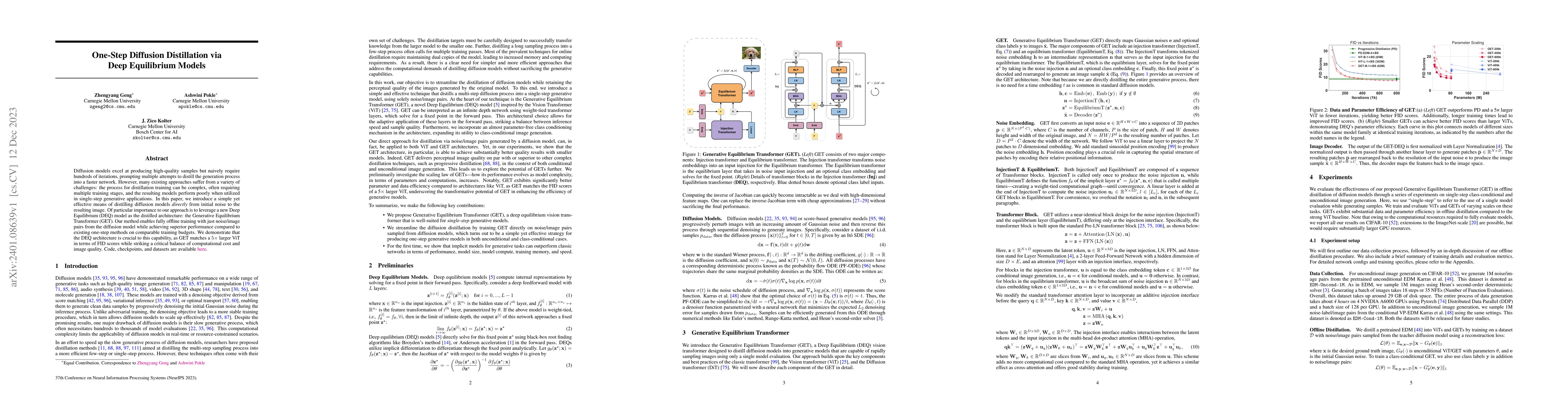 Thumbnail for One-Step Diffusion Distillation via Deep Equilibrium Models