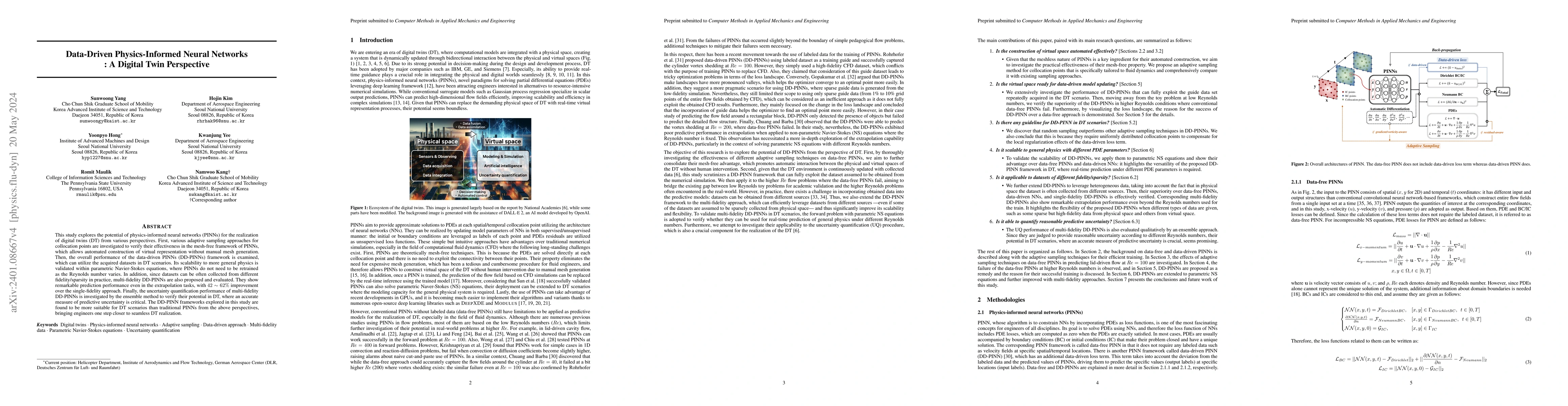 Thumbnail for Data-Driven Physics-Informed Neural Networks: A Digital Twin Perspective