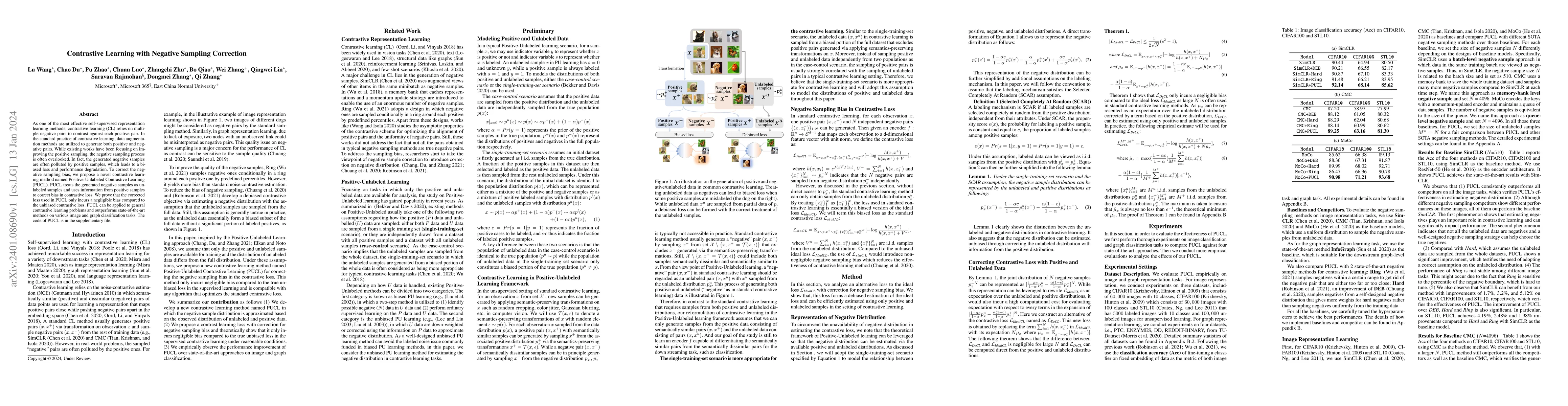 Thumbnail for Contrastive Learning with Negative Sampling Correction