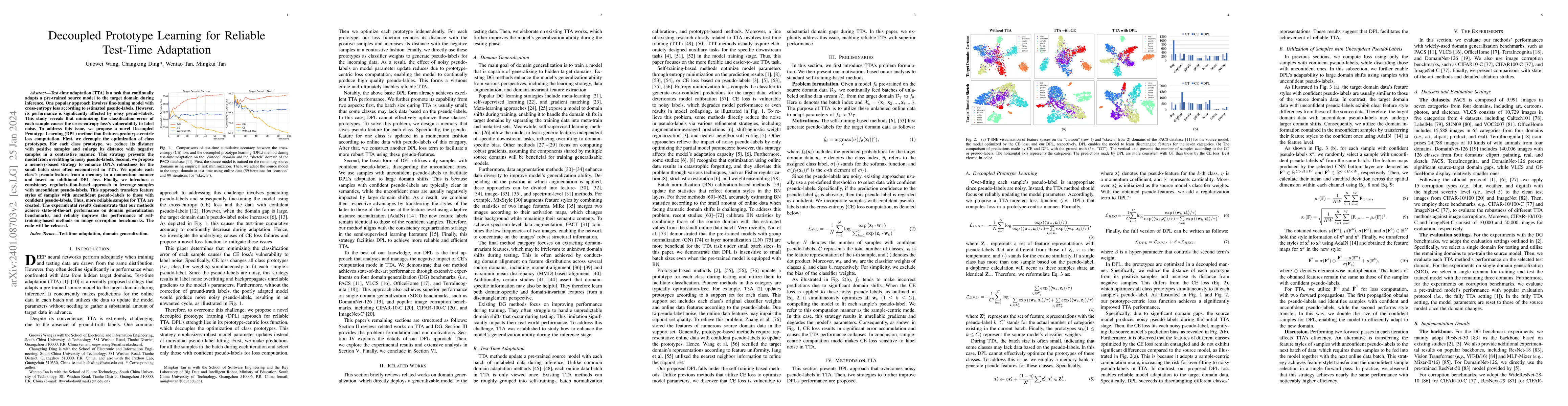 Thumbnail for Decoupled Prototype Learning for Reliable Test-Time Adaptation