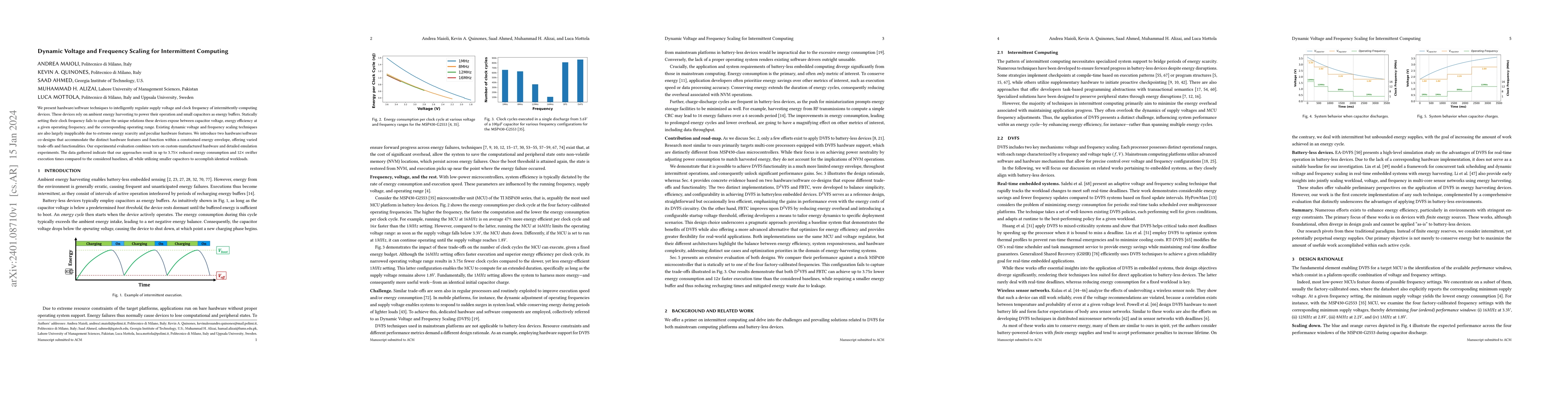Thumbnail for Dynamic Voltage and Frequency Scaling for Intermittent Computing