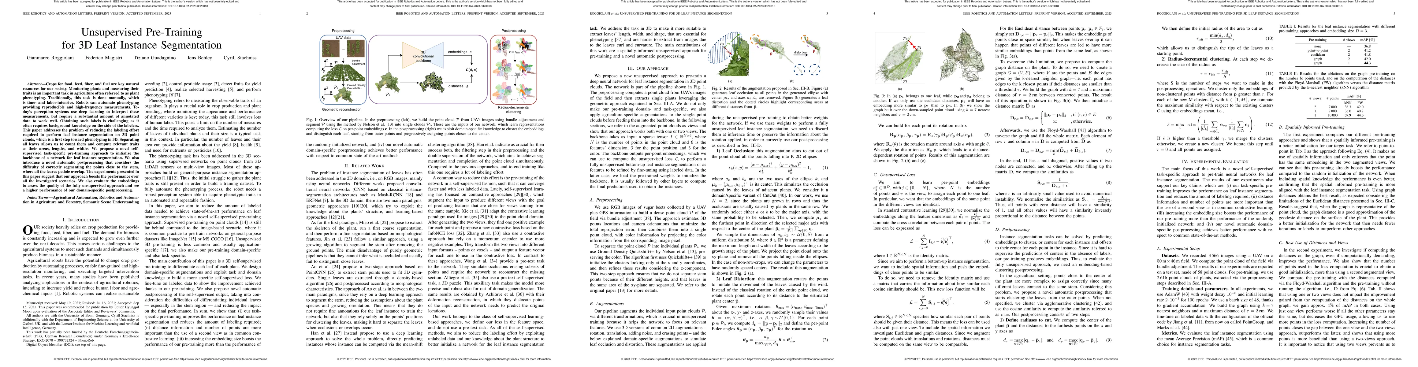 Thumbnail for Unsupervised Pre-Training for 3D Leaf Instance Segmentation