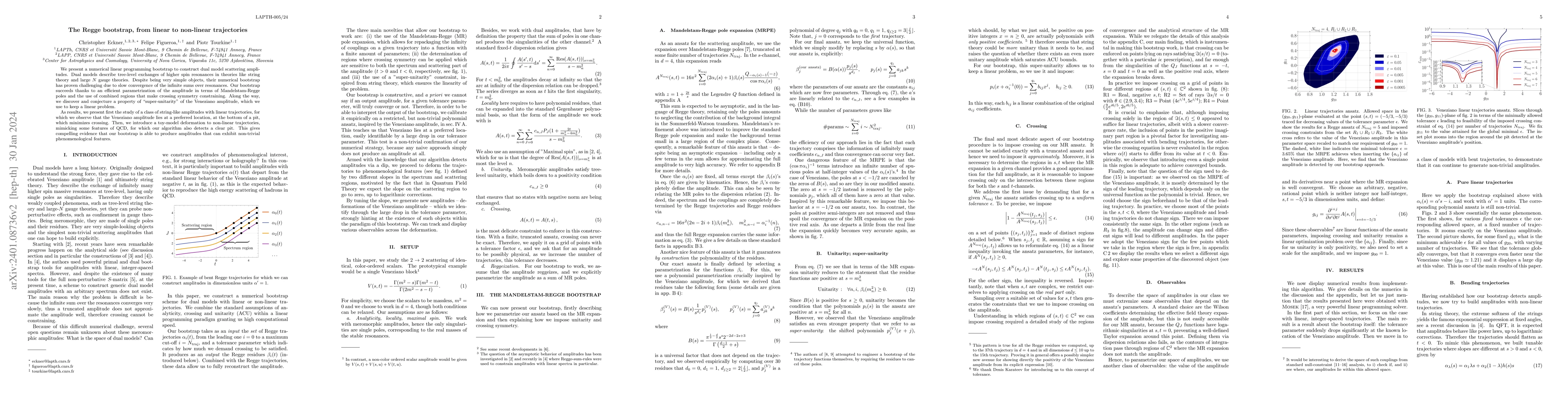Thumbnail for The Regge bootstrap, from linear to non-linear trajectories