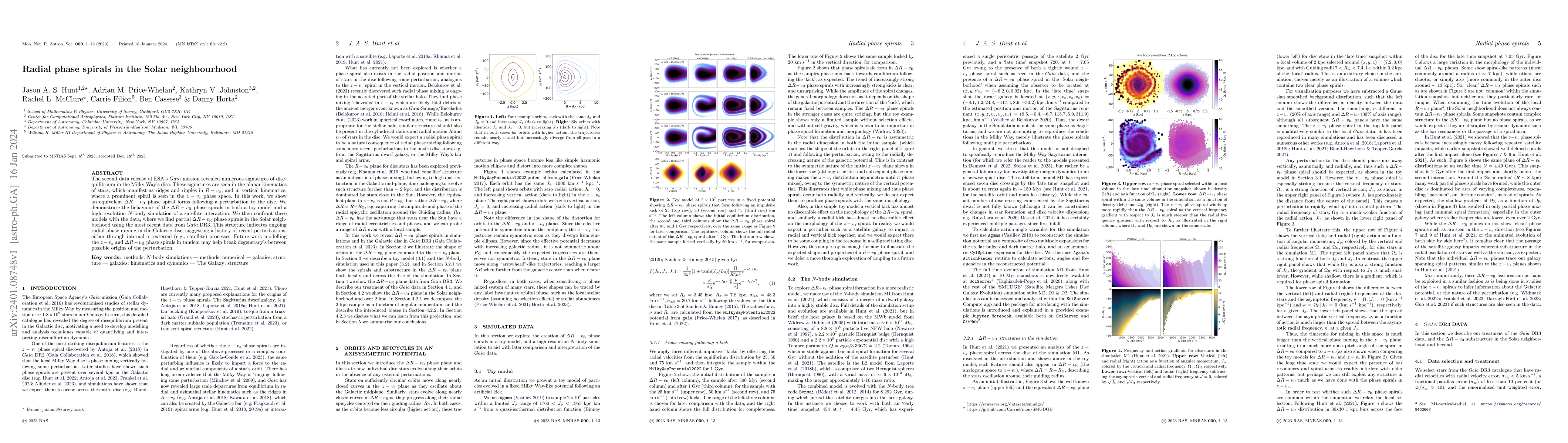 Thumbnail for Radial phase spirals in the Solar neighbourhood