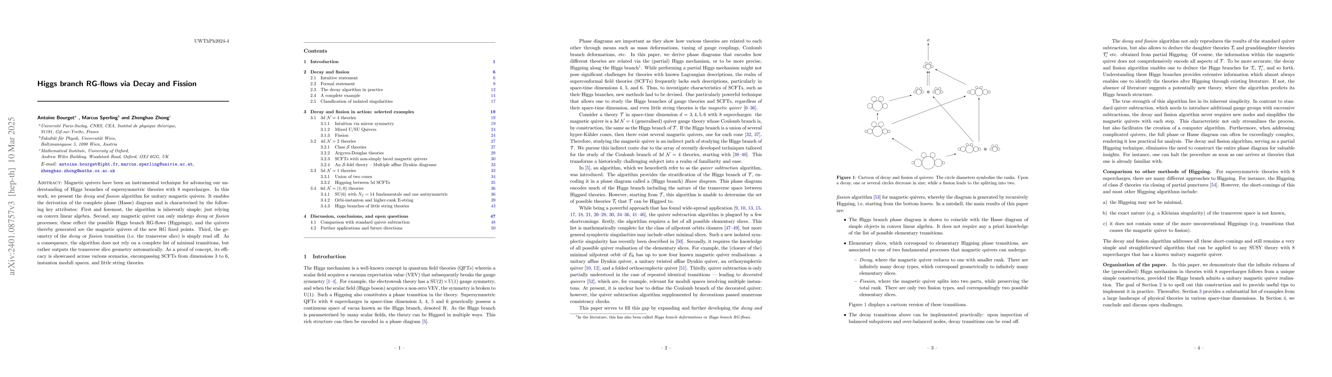 Thumbnail for Higgs branch RG-flows via Decay and Fission