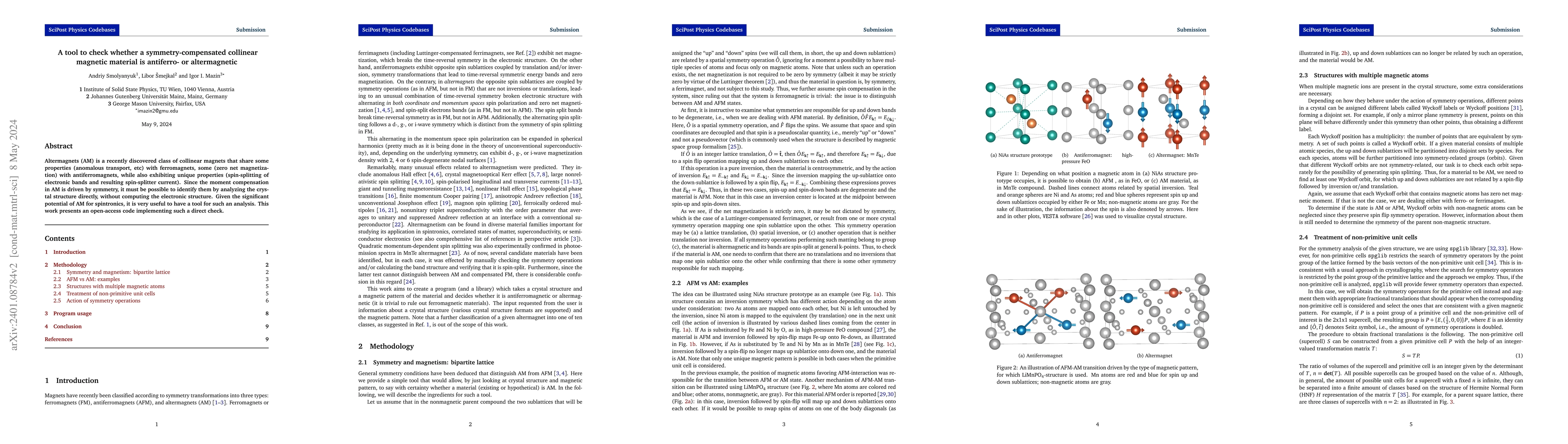 Thumbnail for A tool to check whether a symmetry-compensated collinear magnetic
  material is antiferro- or altermagnetic