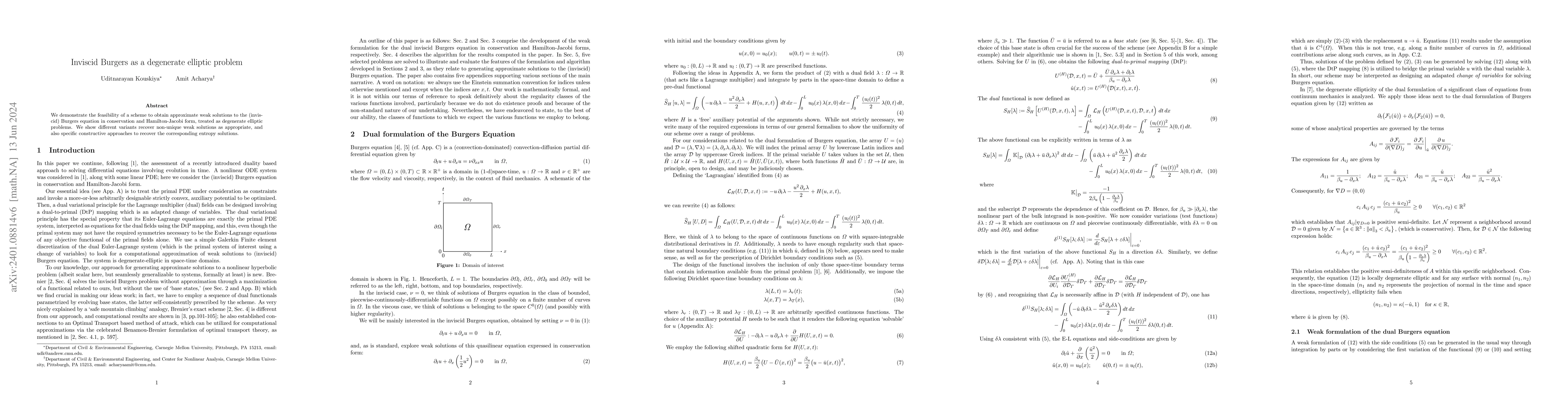 Thumbnail for Inviscid Burgers as a degenerate elliptic problem