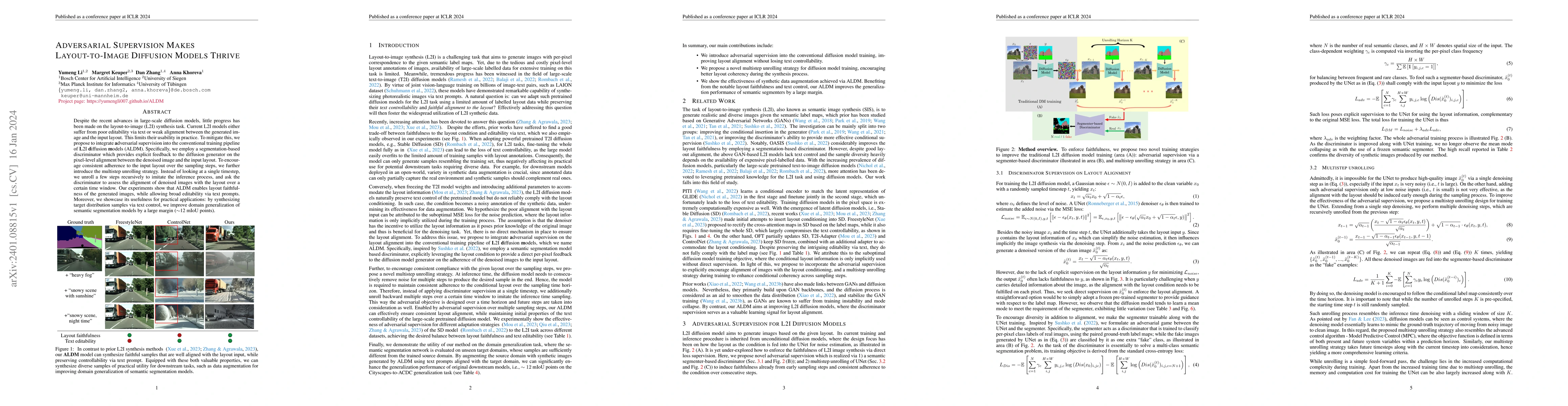 Thumbnail for Adversarial Supervision Makes Layout-to-Image Diffusion Models Thrive