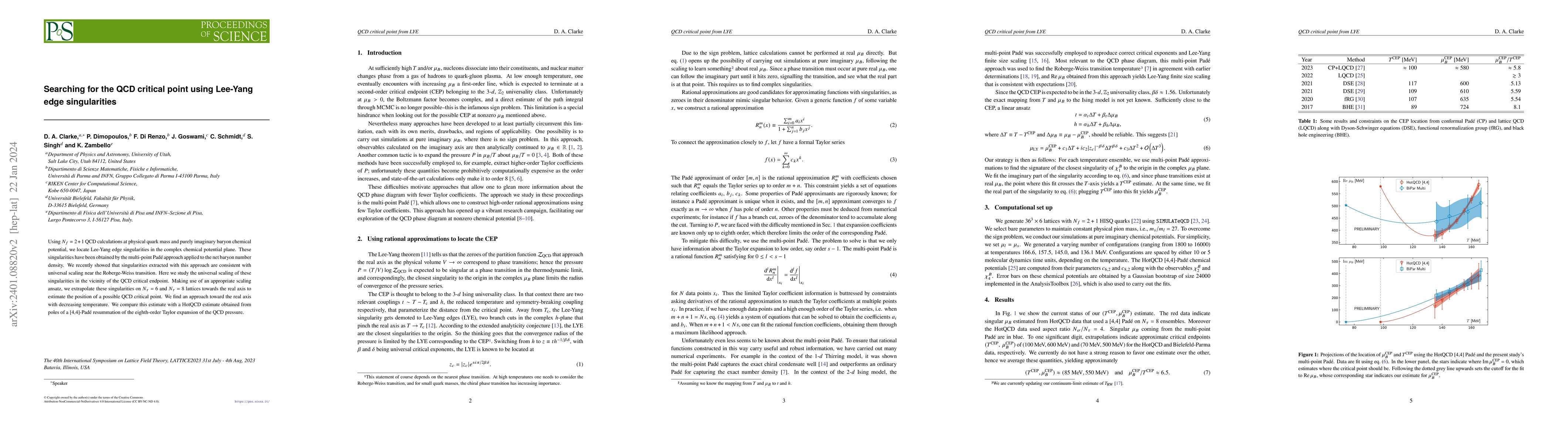 Thumbnail for Searching for the QCD critical point using Lee-Yang edge singularities