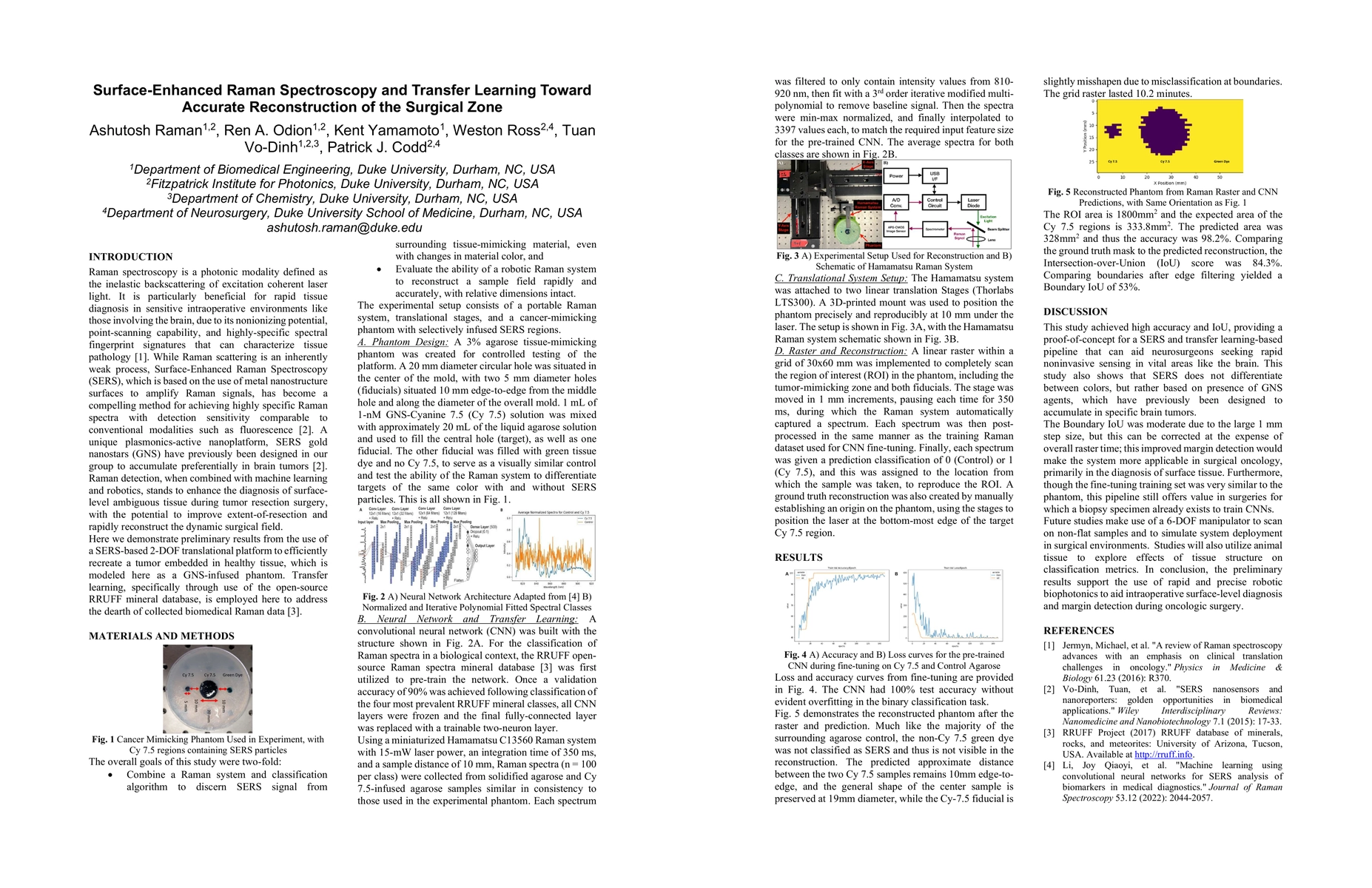 Thumbnail for Surface-Enhanced Raman Spectroscopy and Transfer Learning Toward
  Accurate Reconstruction of the Surgical Zone