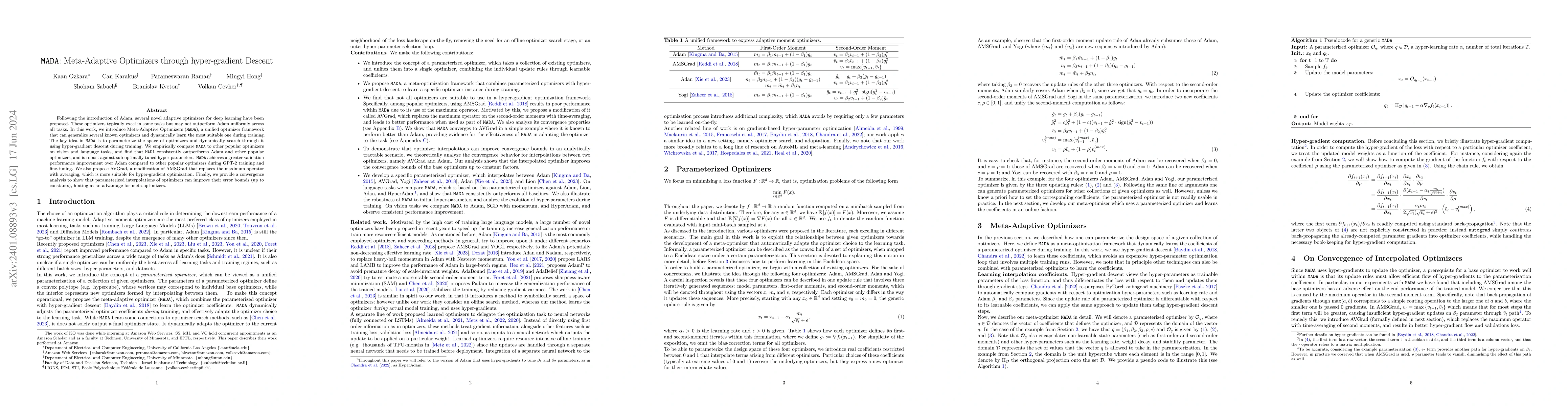 Thumbnail for MADA: Meta-Adaptive Optimizers through hyper-gradient Descent