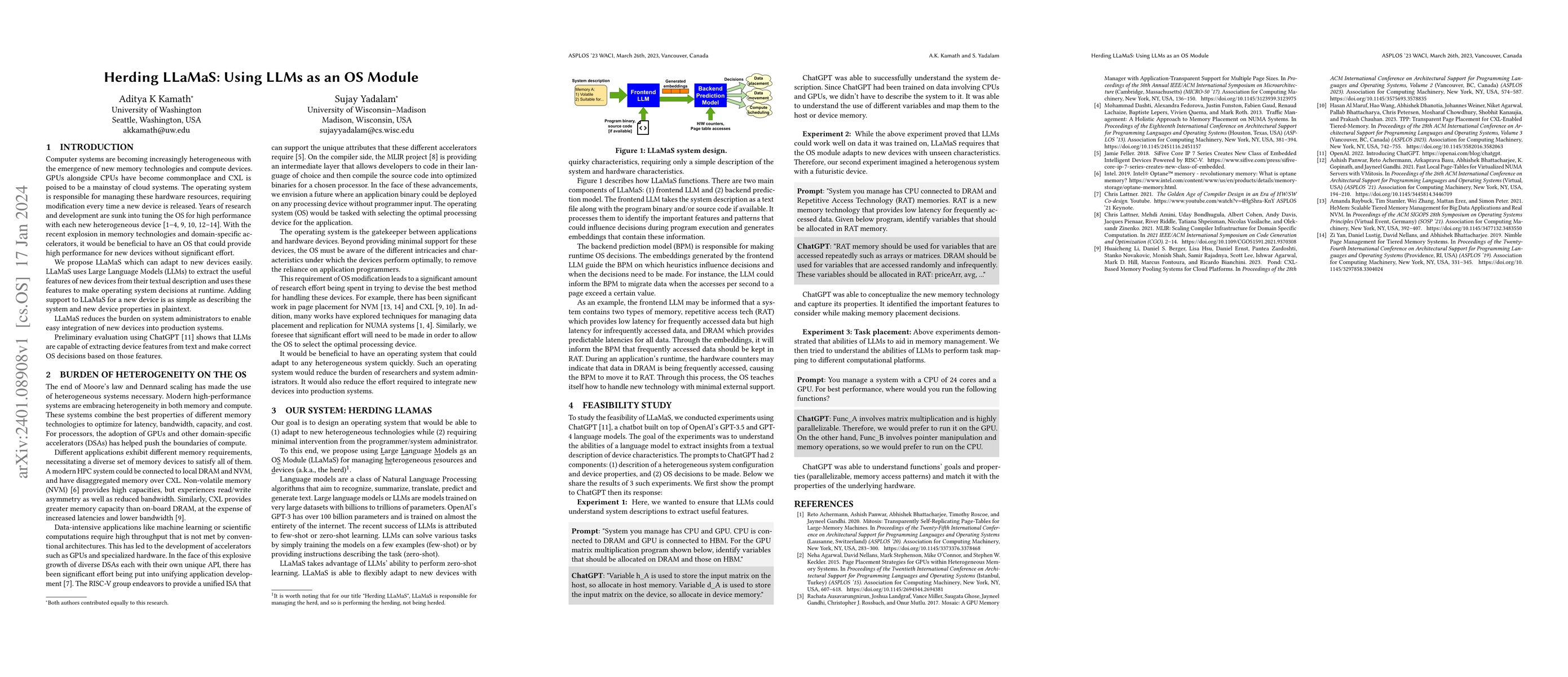 Thumbnail for Herding LLaMaS: Using LLMs as an OS Module