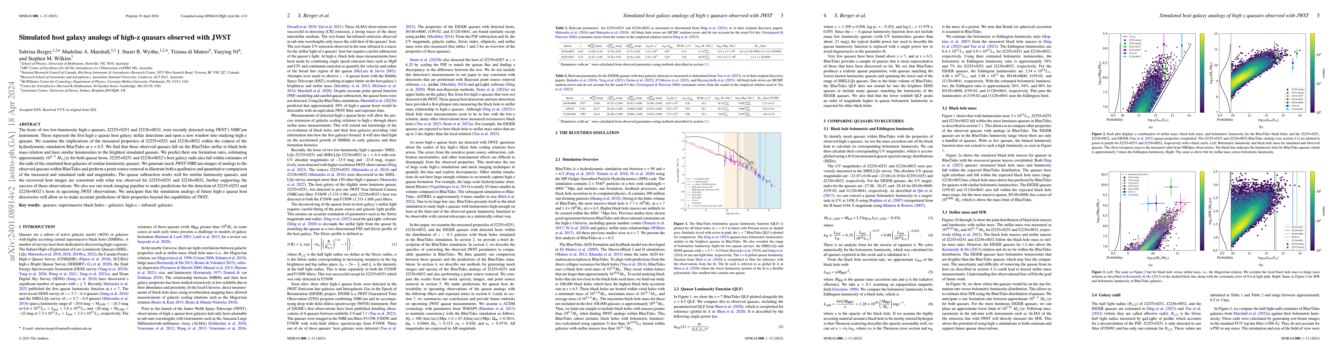 Thumbnail for Simulated host galaxy analogs of high-z quasars observed with JWST