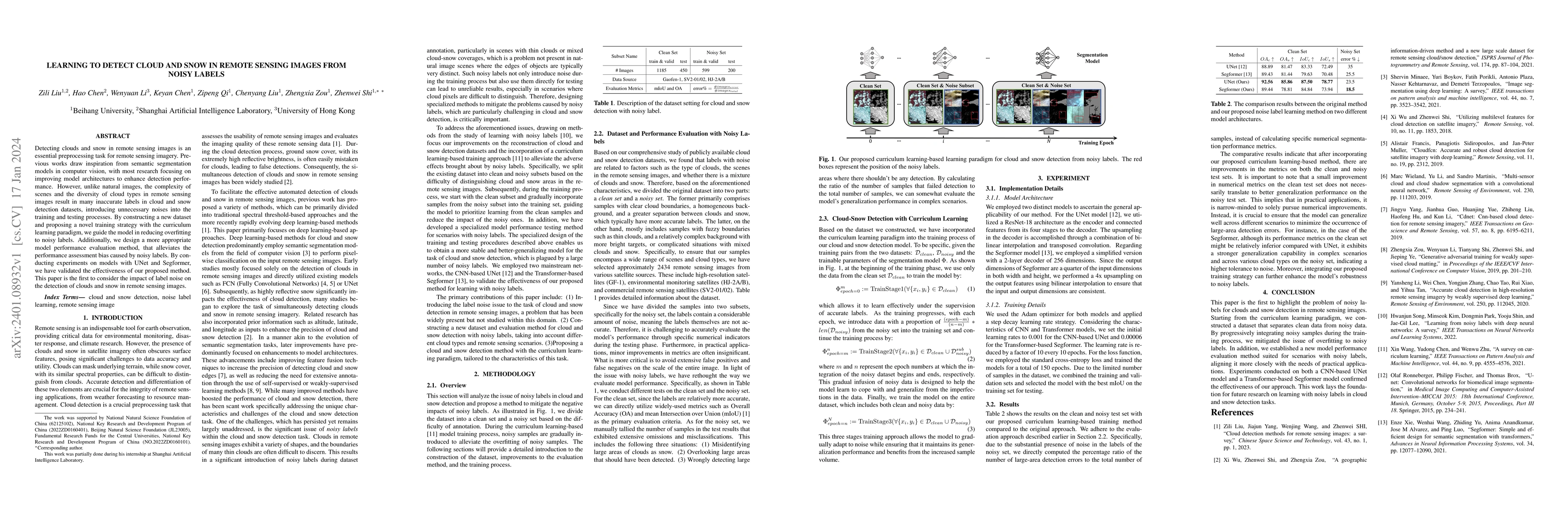 Thumbnail for Learning to detect cloud and snow in remote sensing images from noisy
  labels